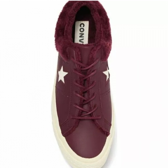 Converse One Star Ox Fuzzy Sneakers - Picture 4 of 10